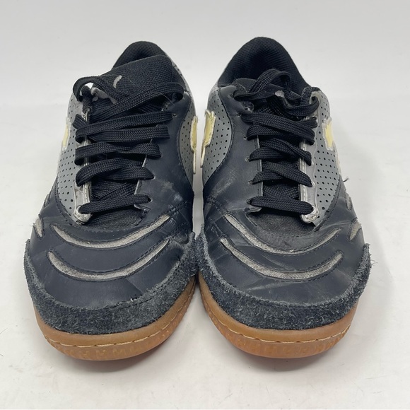 Puma Powercat Shoes Mens 6 Black Leather Suede Indoor Soccer Sneakers Trainers - Picture 5 of 16